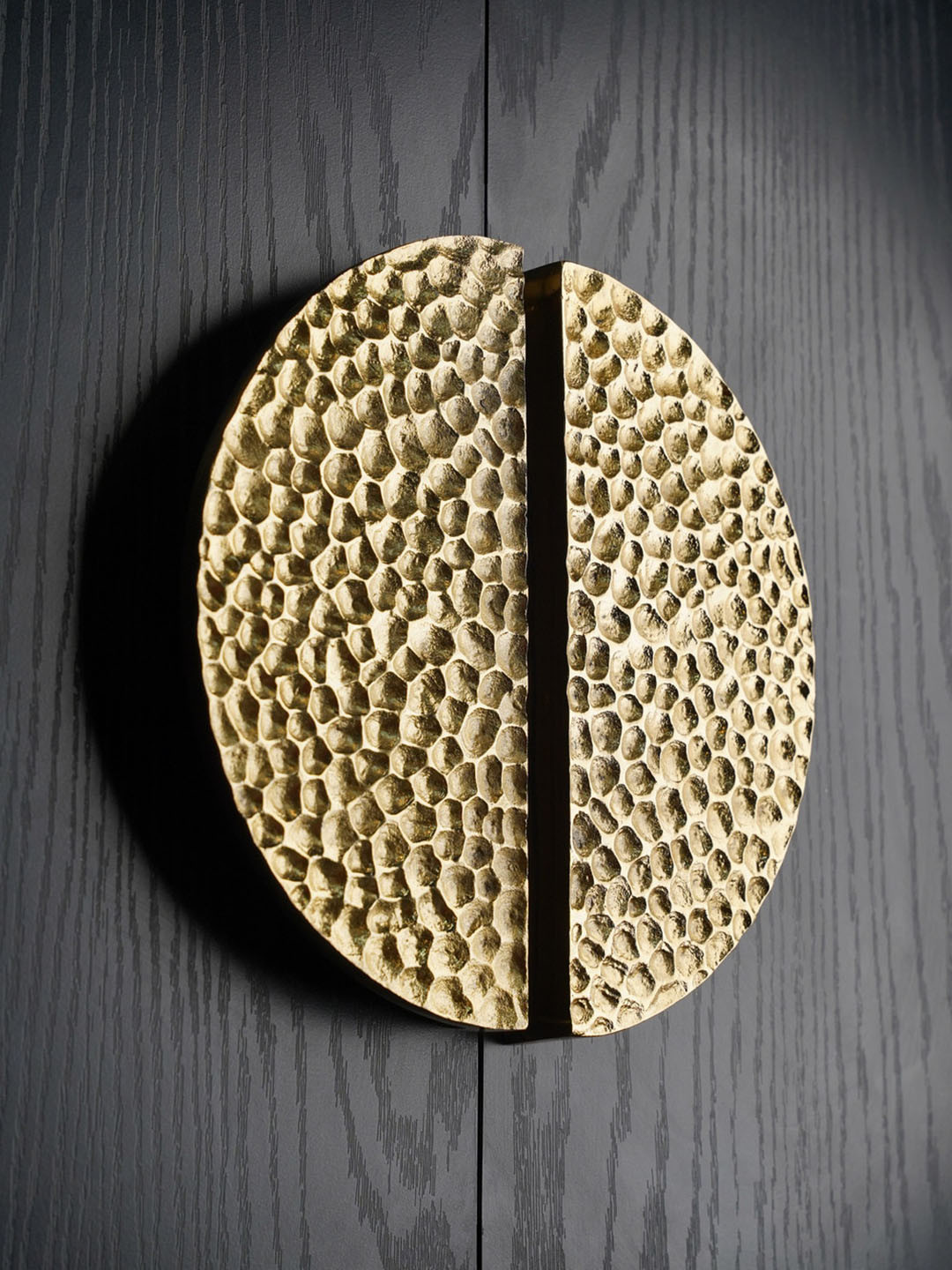 Folkstorys Beige Self Design Door Handle