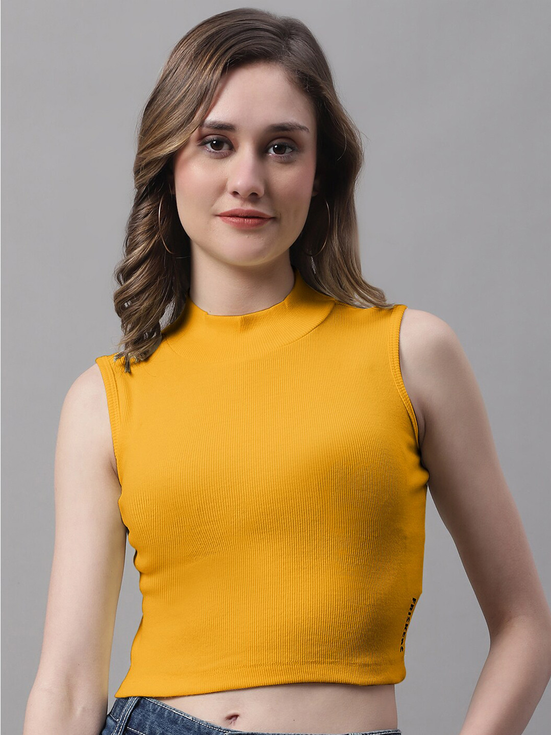 FBAR High Neck Cotton Crop Top