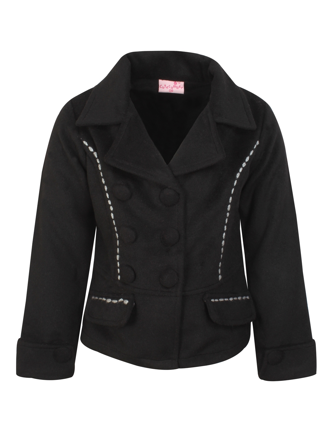 Girls short coat clearance