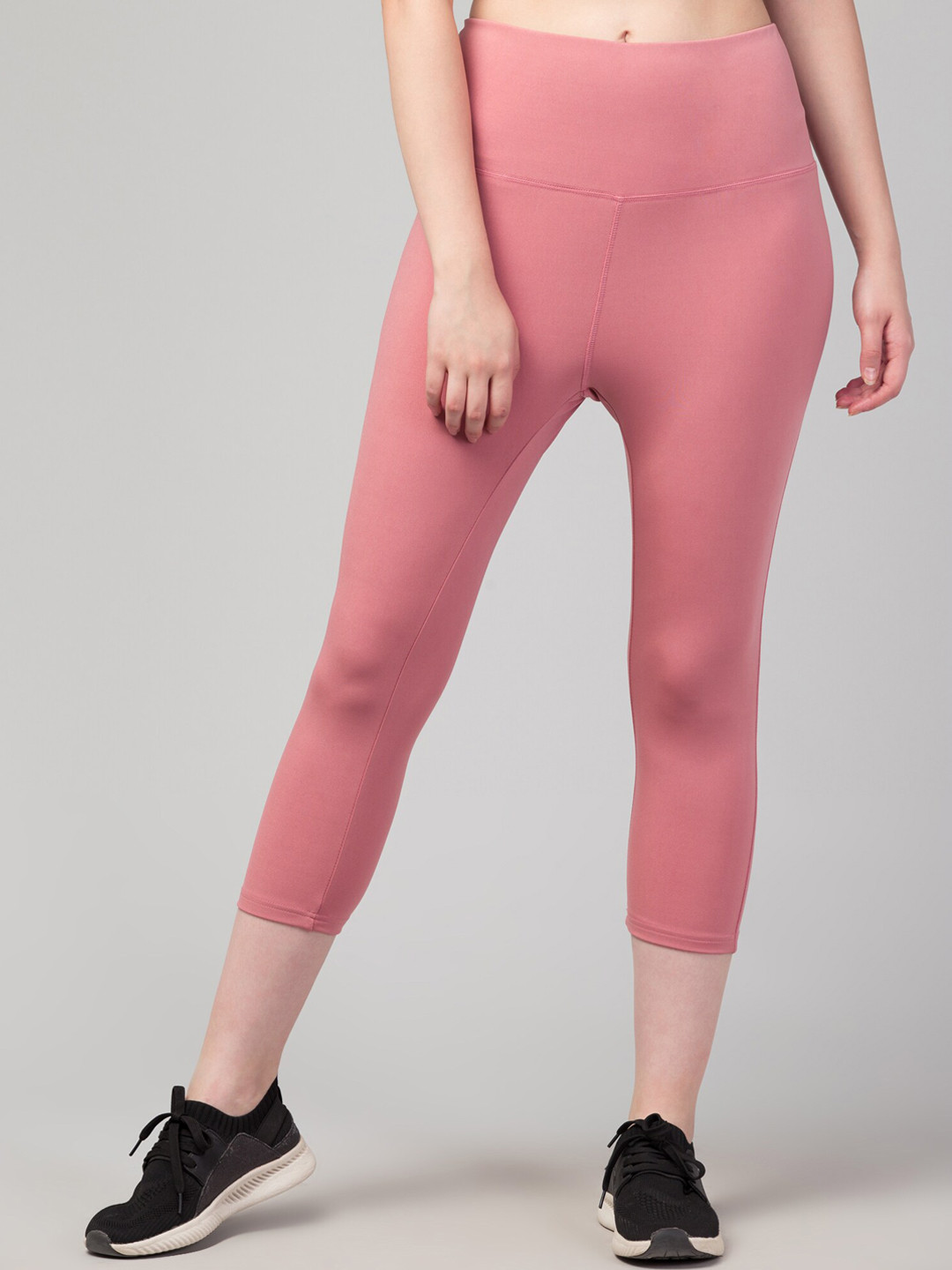 FFLIRTYGO Women Rose Mid-Rise Skinny Fit Sports Tights