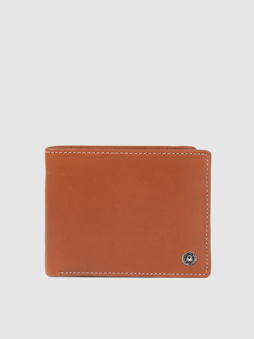 United Colors of Benetton Men Leather Two Fold Wallet