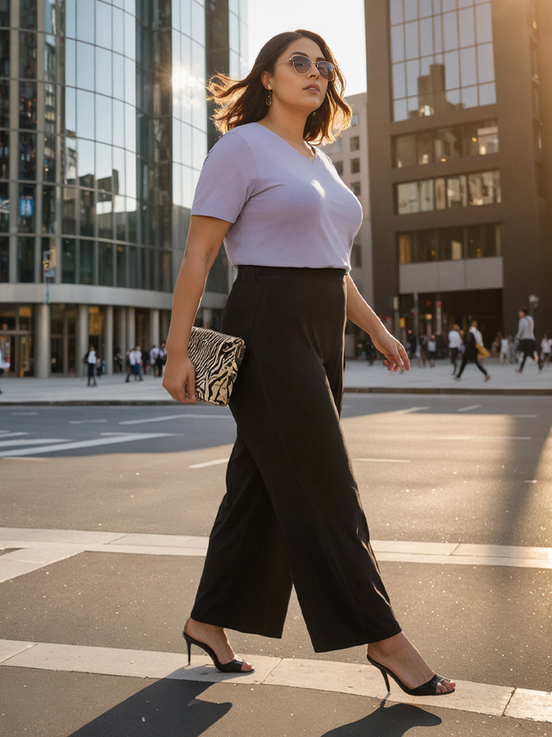 Blissclub Women AM PM Cotton Wide Leg Pants -Regular