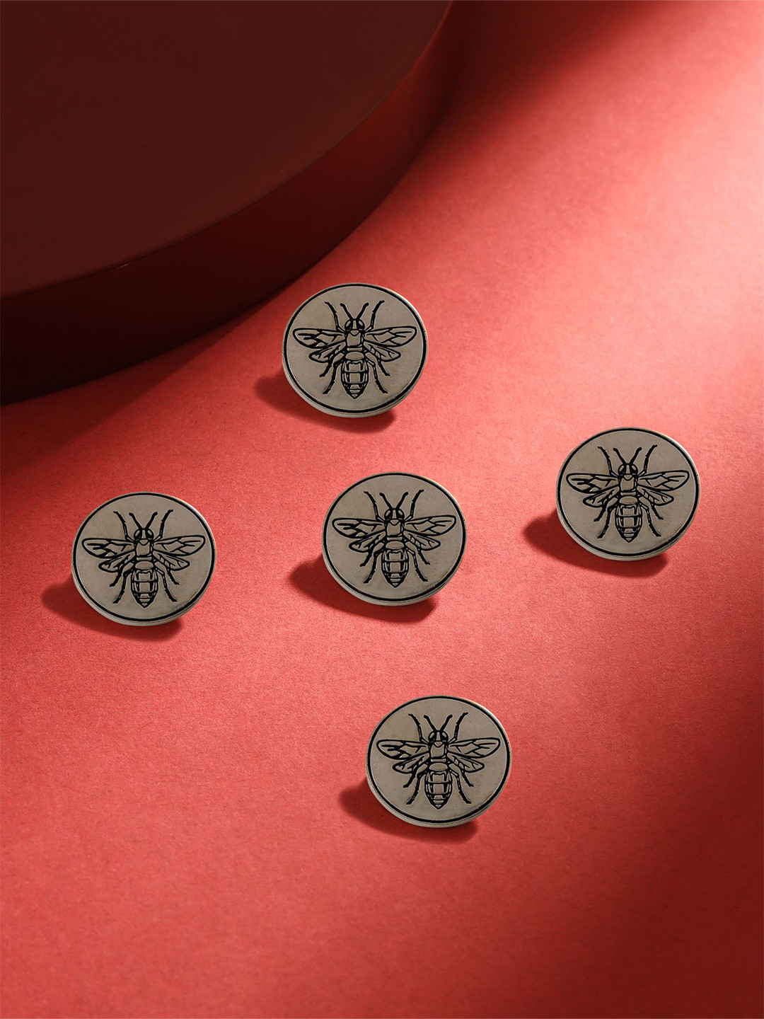 COSA NOSTRAA Men Set of 5 Flying Wonder Buttons