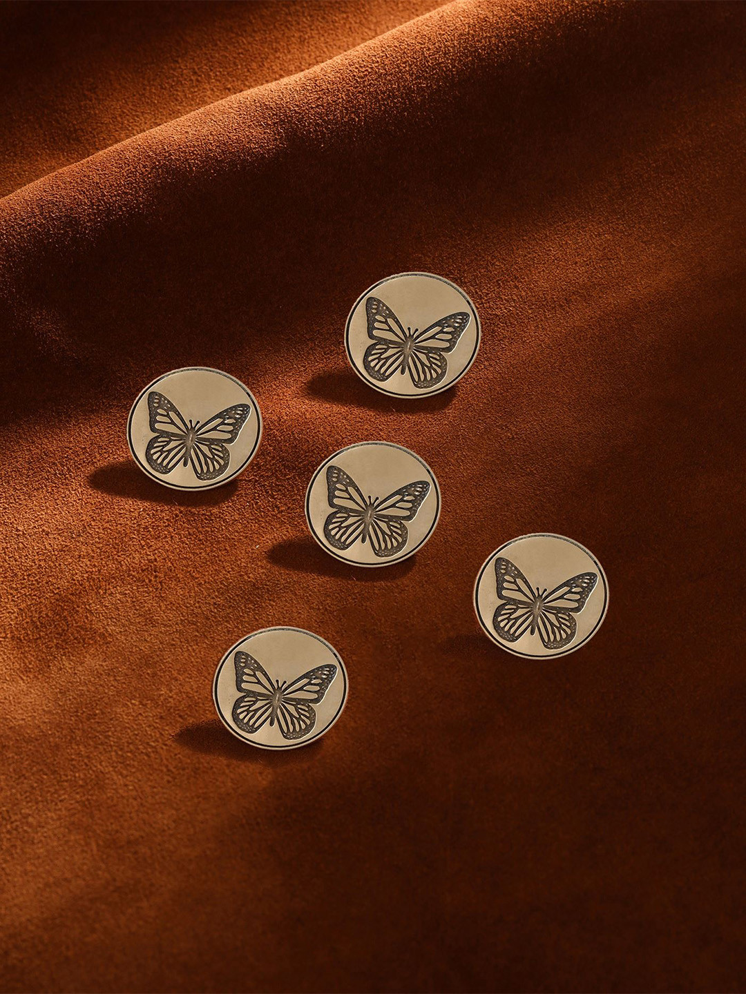 COSA NOSTRAA  Men Set of 5 Dainty Butterfly Buttons
