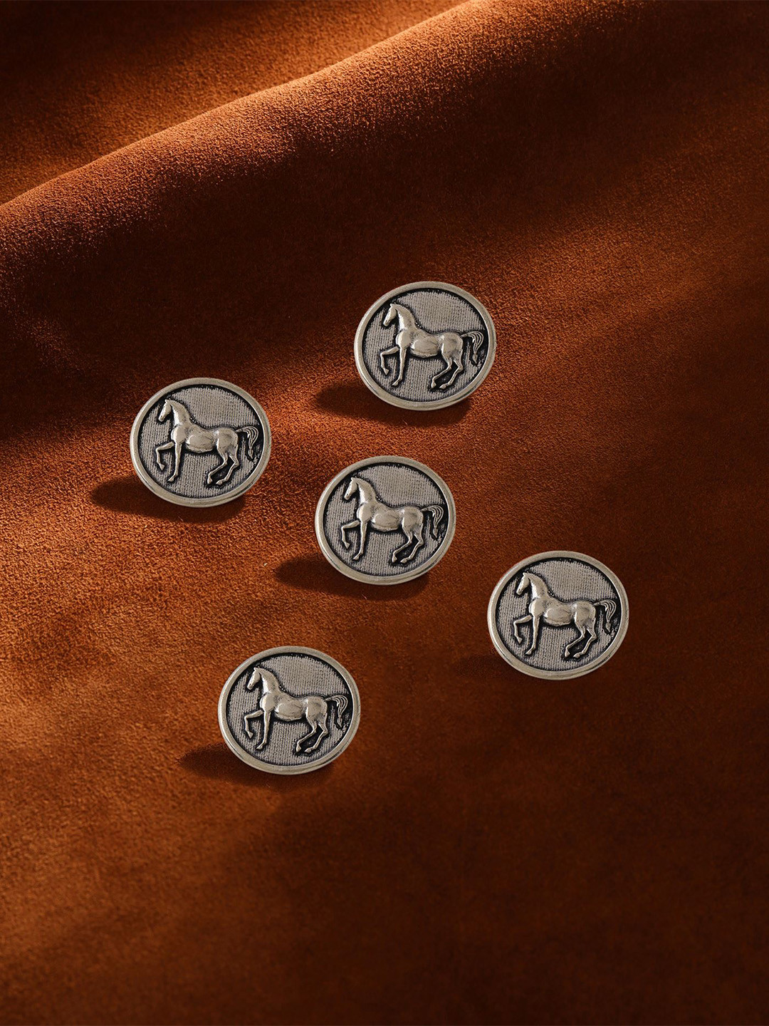 COSA NOSTRAA Men Set of 5 Stallion Shimmer Buttons
