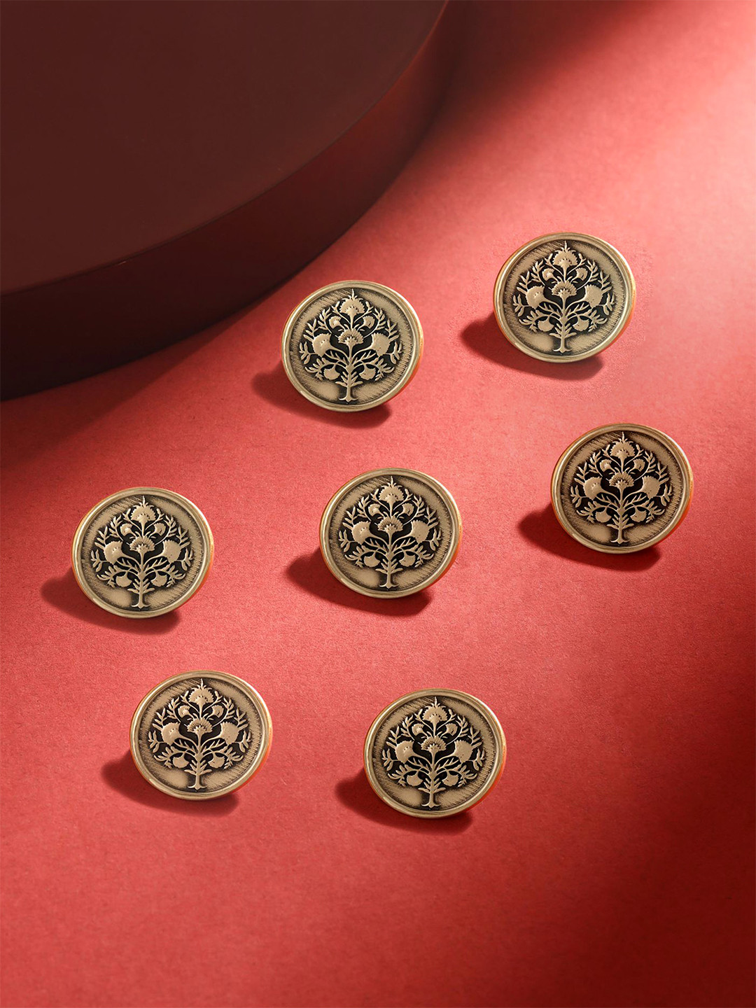 COSA NOSTRAA Men Set of 7 Tree Motif Brooches