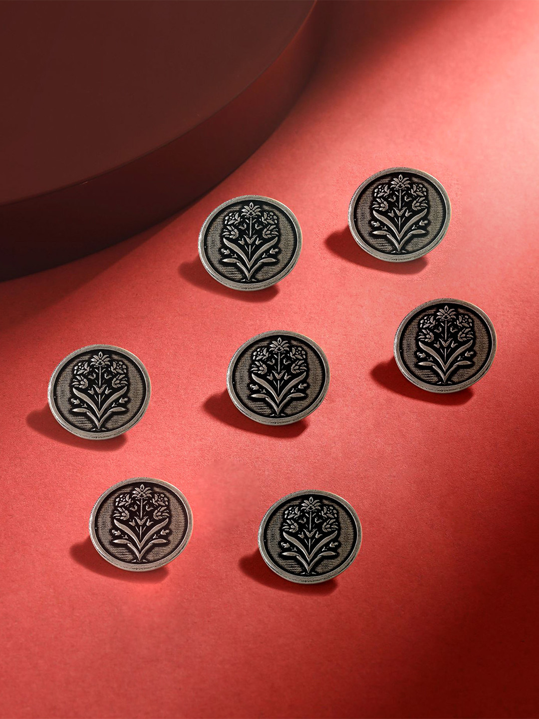 COSA NOSTRAA Men Set of 7 Floral Wonder Buttons