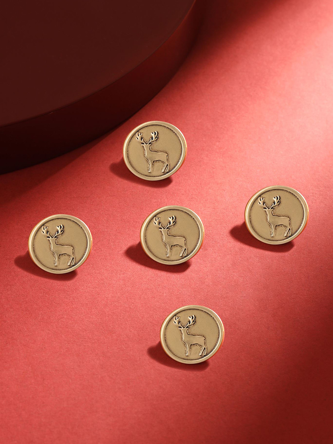 COSA NOSTRAA Men Set Of 5 Daring Deer Buttons