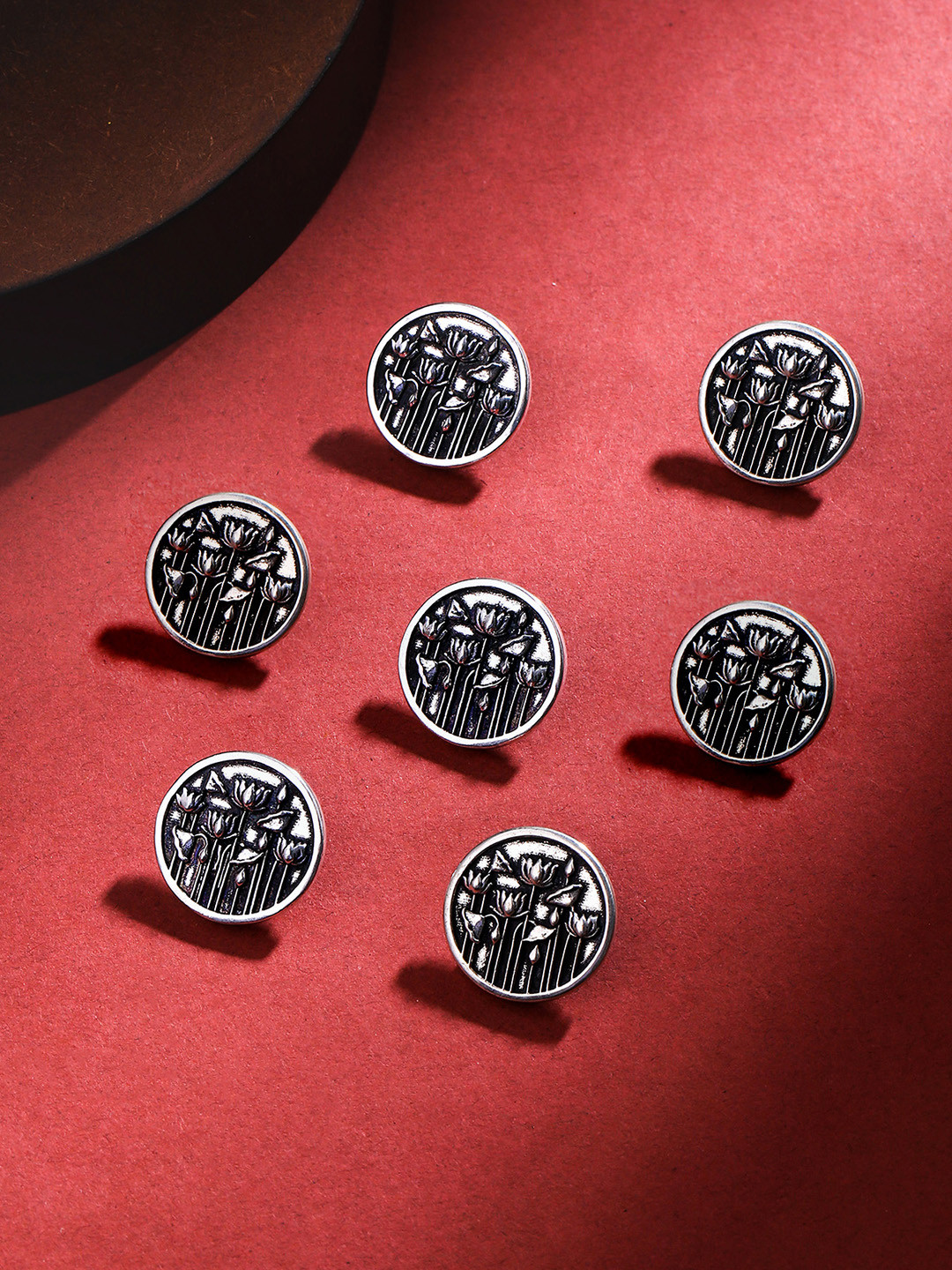 COSA NOSTRAA Men Set of 7 Lotus Garden Buttons