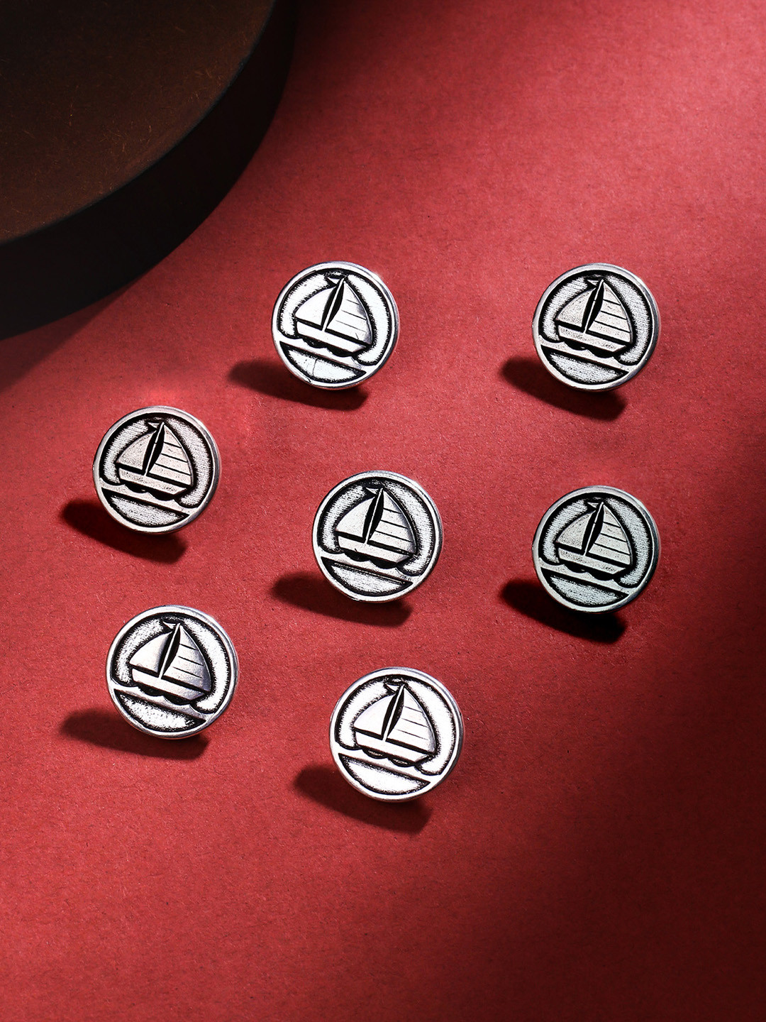 COSA NOSTRAA Men Set of 7 Sail Boat Buttons