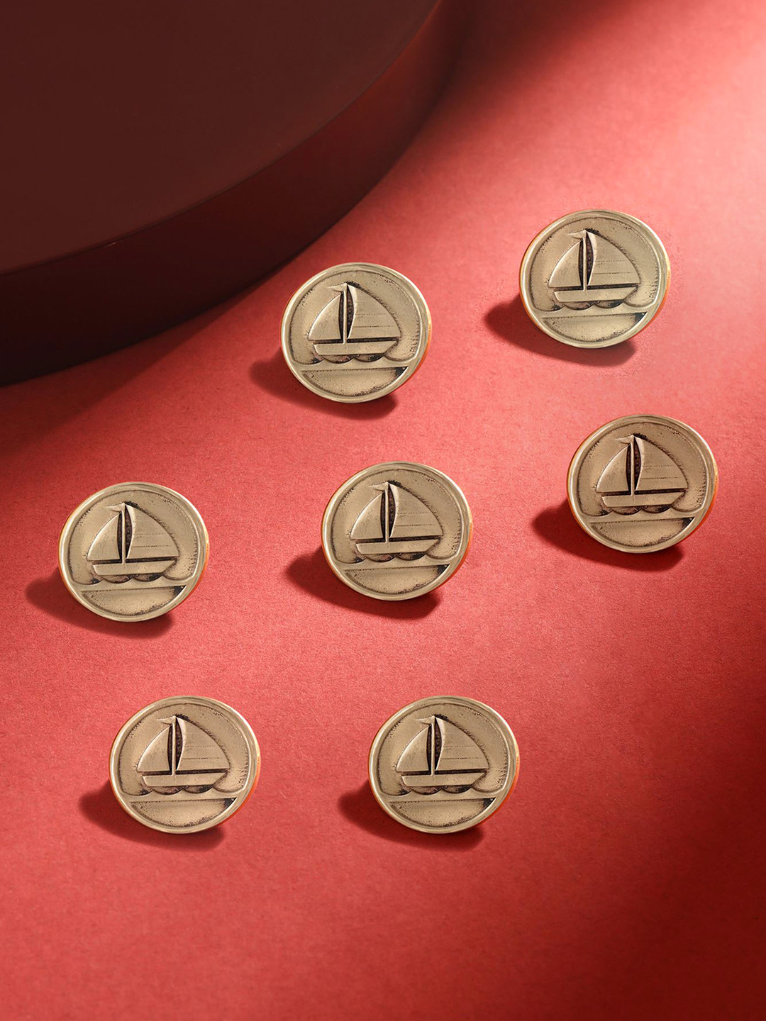 COSA NOSTRAA Men Set of 7 SailBoat Buttons