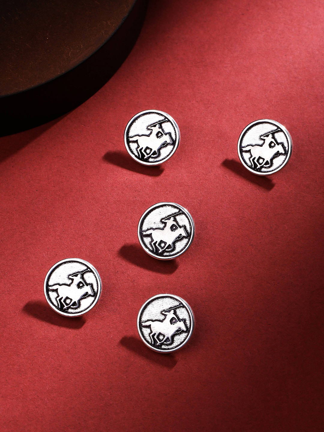 COSA NOSTRAA Men Set Of 5 Warrior Buttons