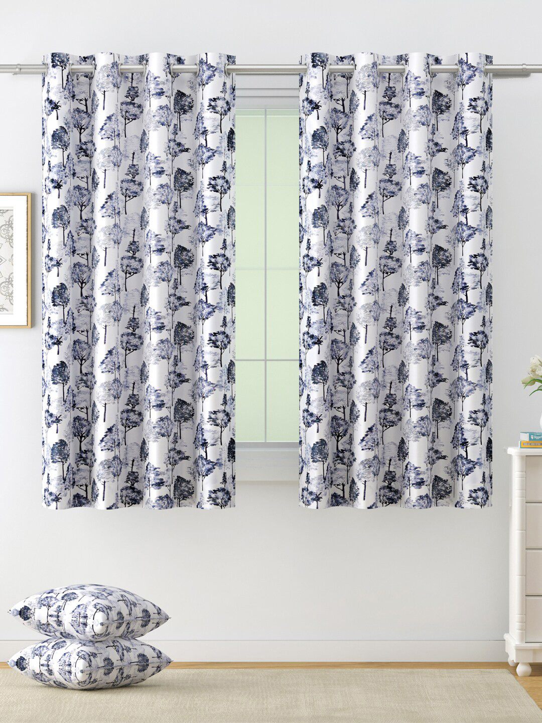 SWAYAM Blackout 330 GSM Single Printed Window Curtains