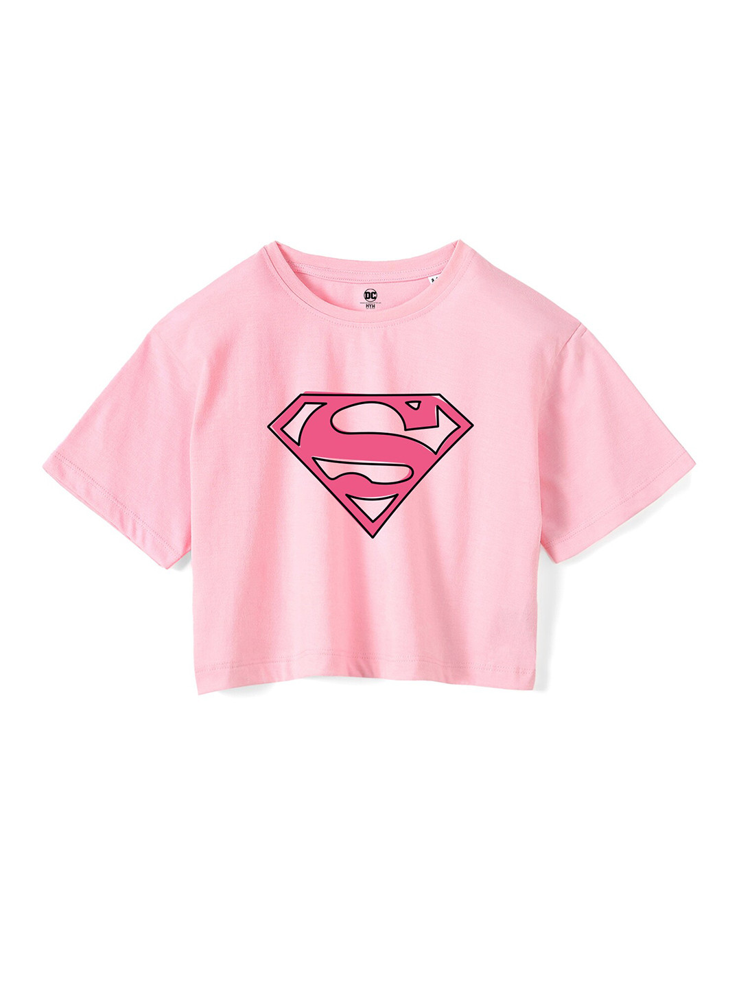 Wear Your Mind Girls Drop-Shoulder Sleeves Pure Cotton Boxy T-shirt