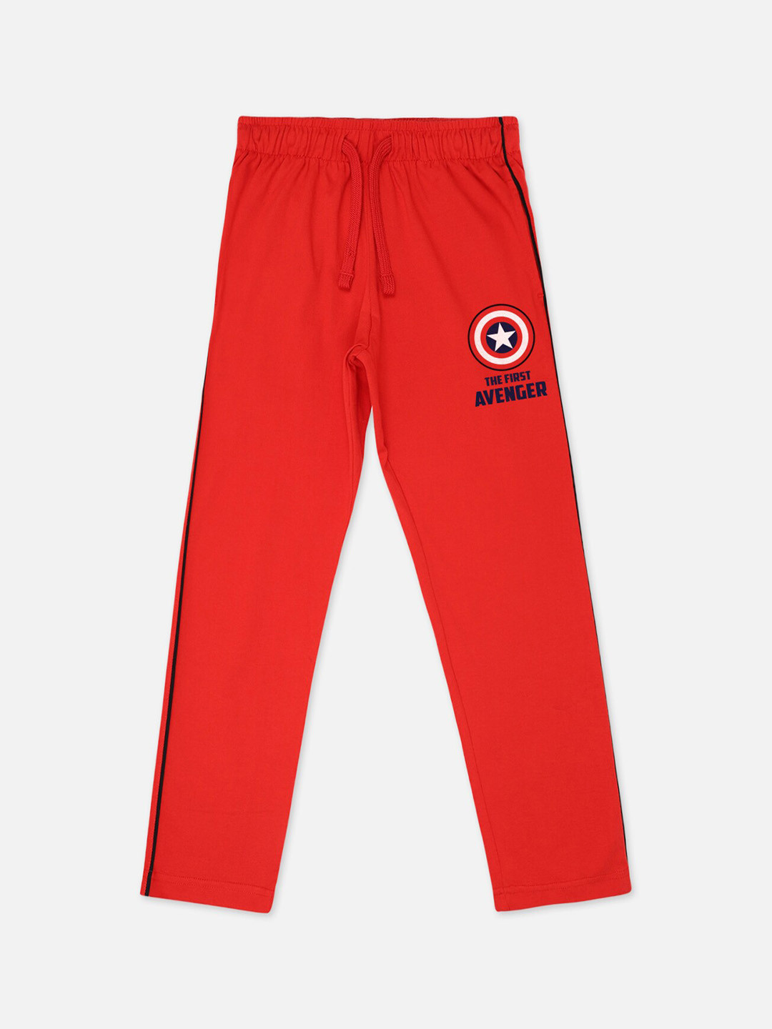 Kids Ville Boys Captain America Cotton Printed Lounge Pants