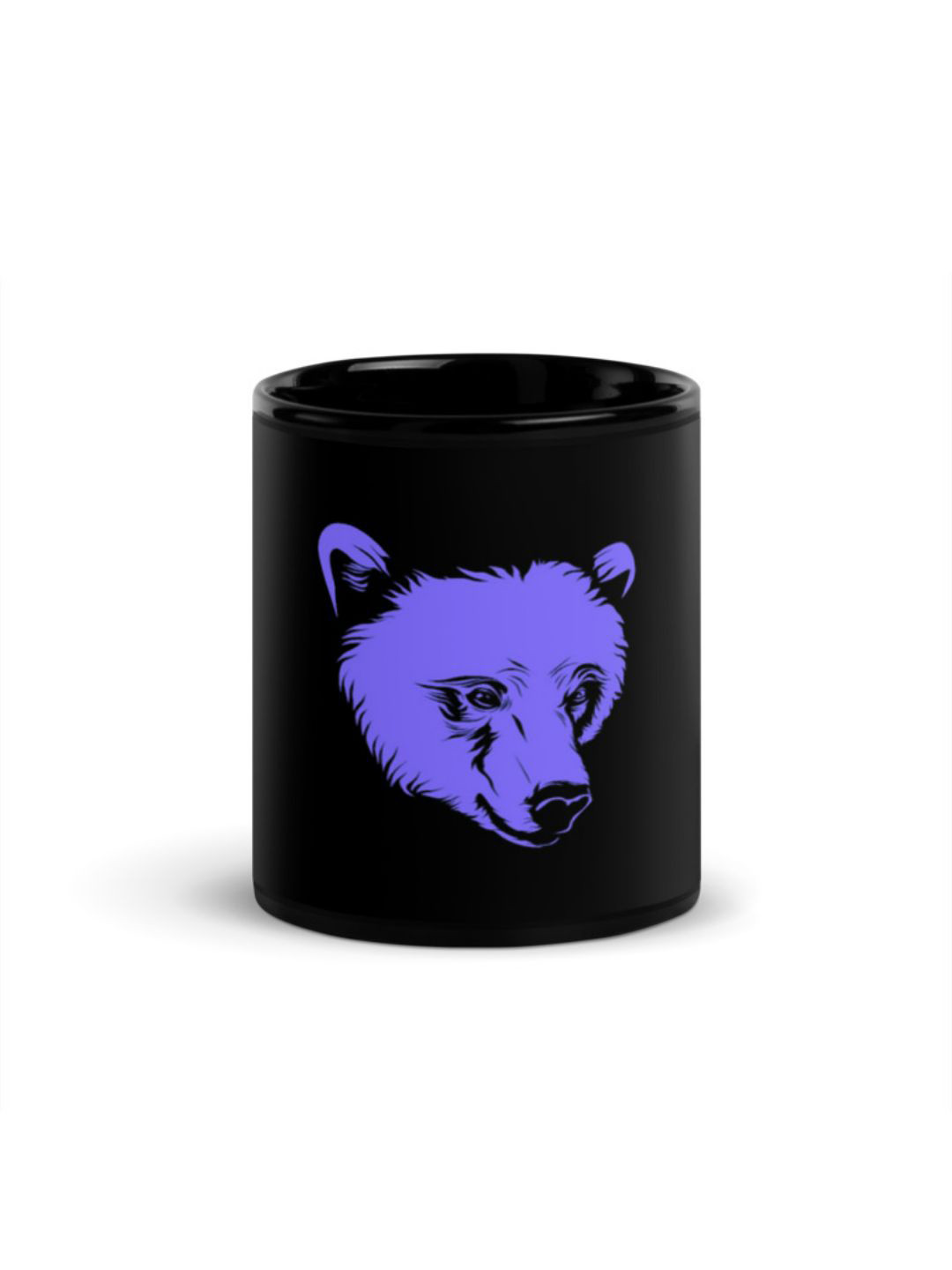 RISH Falan Name Personalised Black Animal Print Ceramic Handmade Mug-325ml