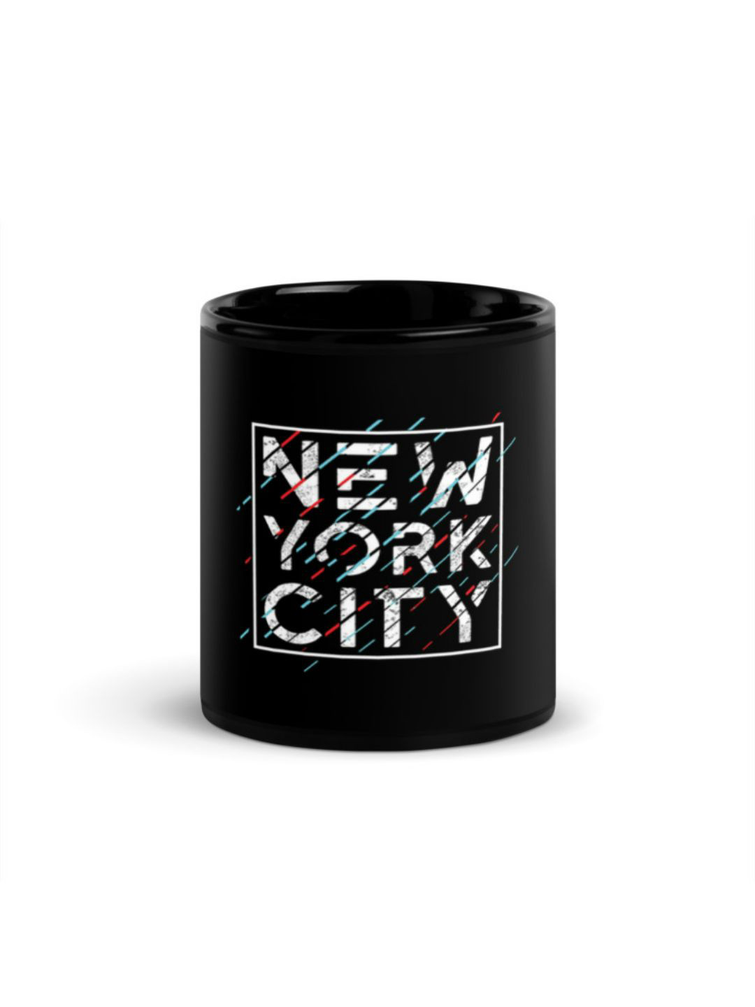 RISH Naksh Name Personalised Black Typography Ceramic Microwave Safe Mug-110ml