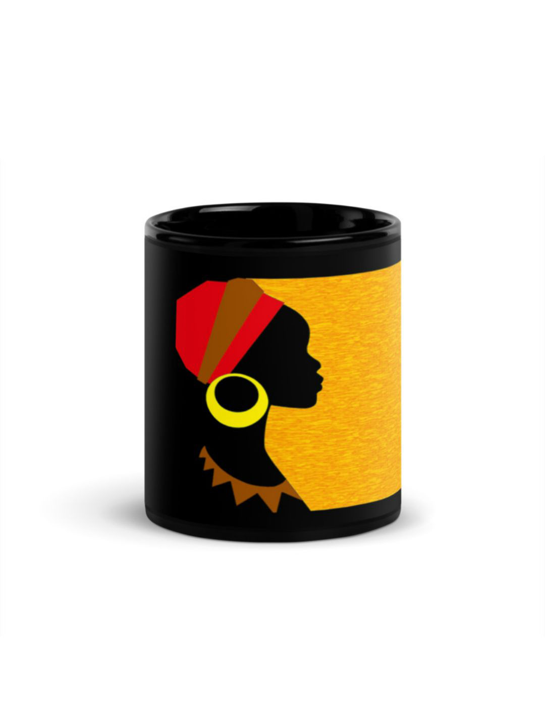 RISH Syed Name Personalised Black Ethnic Motifs Ceramic Handmade Mug-325ml