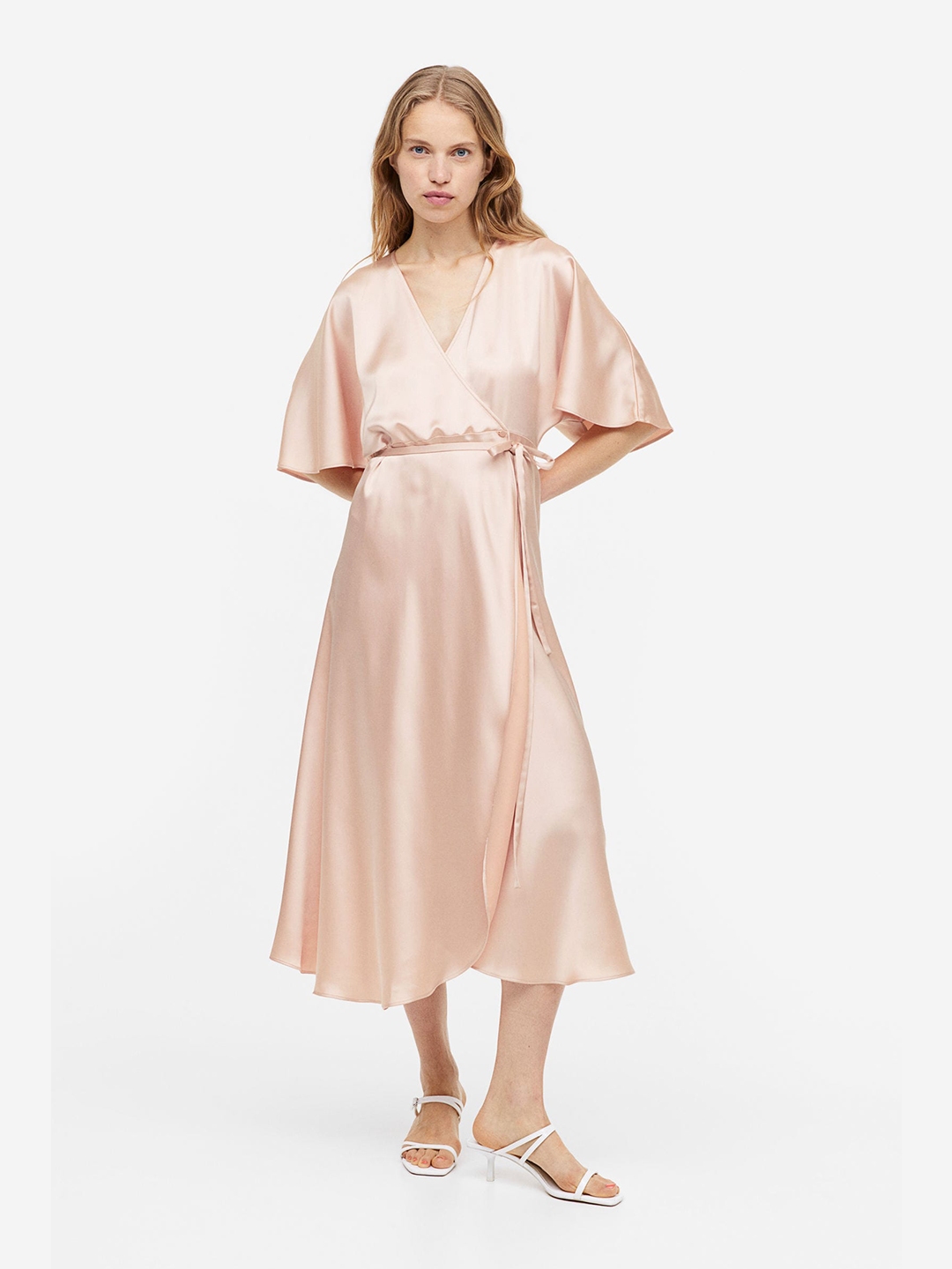 Buy H M Wrapover Satin Dress Dresses for Women 23360834 Myntra