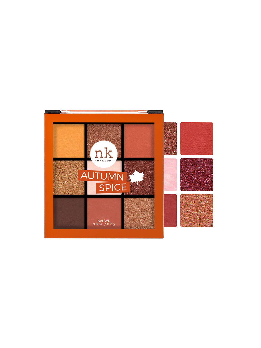 Nicka K Nine Color High-Pigmented Eyeshadow Palette - Autumn Spice