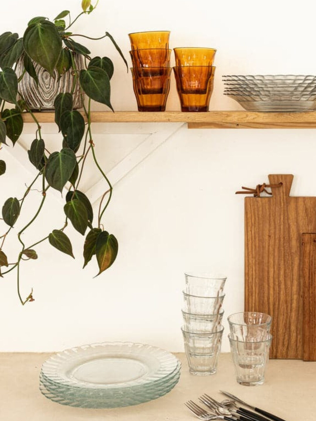 DURALEX Assiette Transparent 6 Pieces Pieces Glass Plates