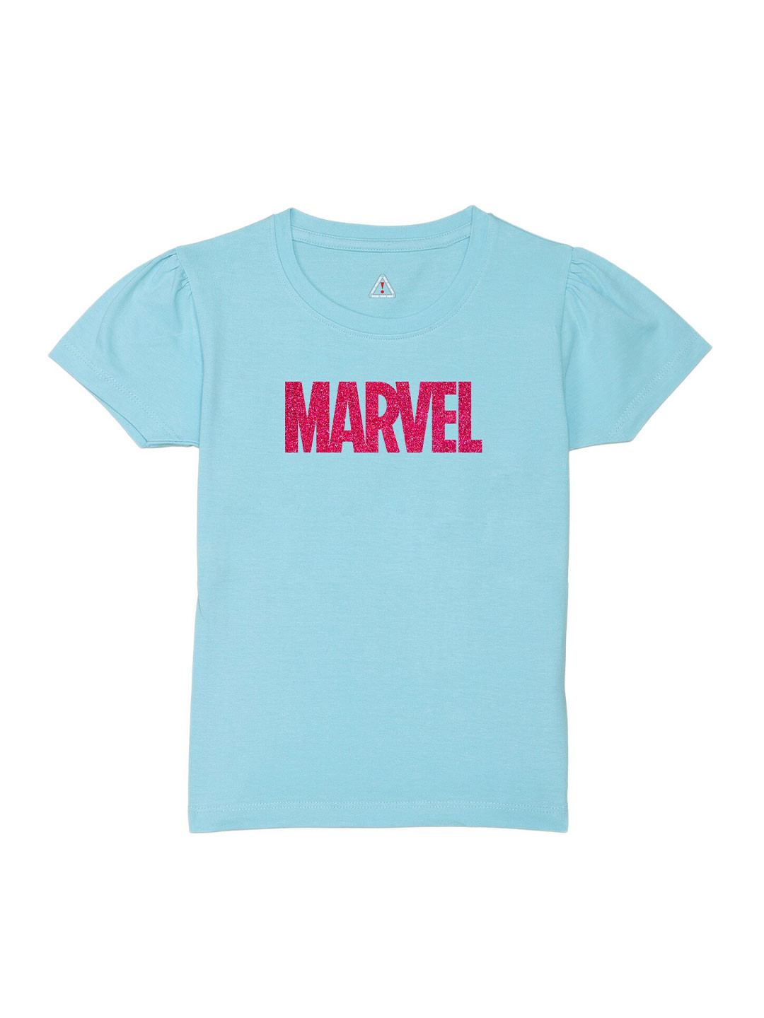 Wear Your Mind Girls Marvel Cotton Typography Printed T-shirt