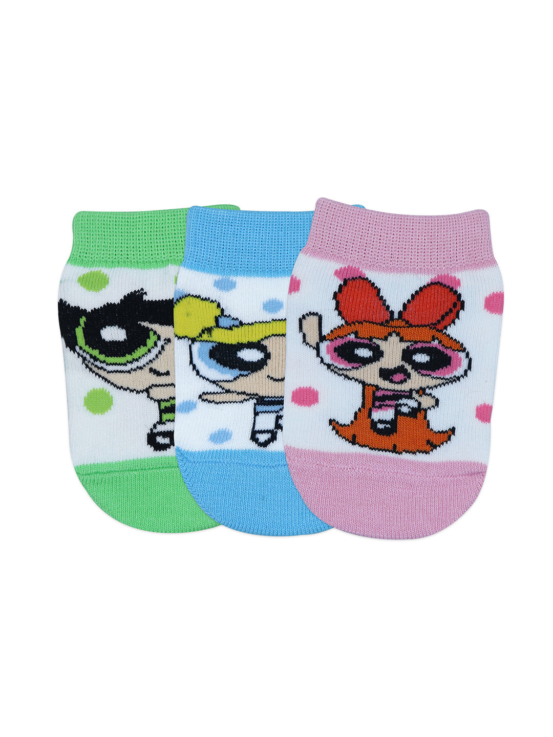 Cartoon Network Girls Pack Of 3 Assorted Anti Skid Socks