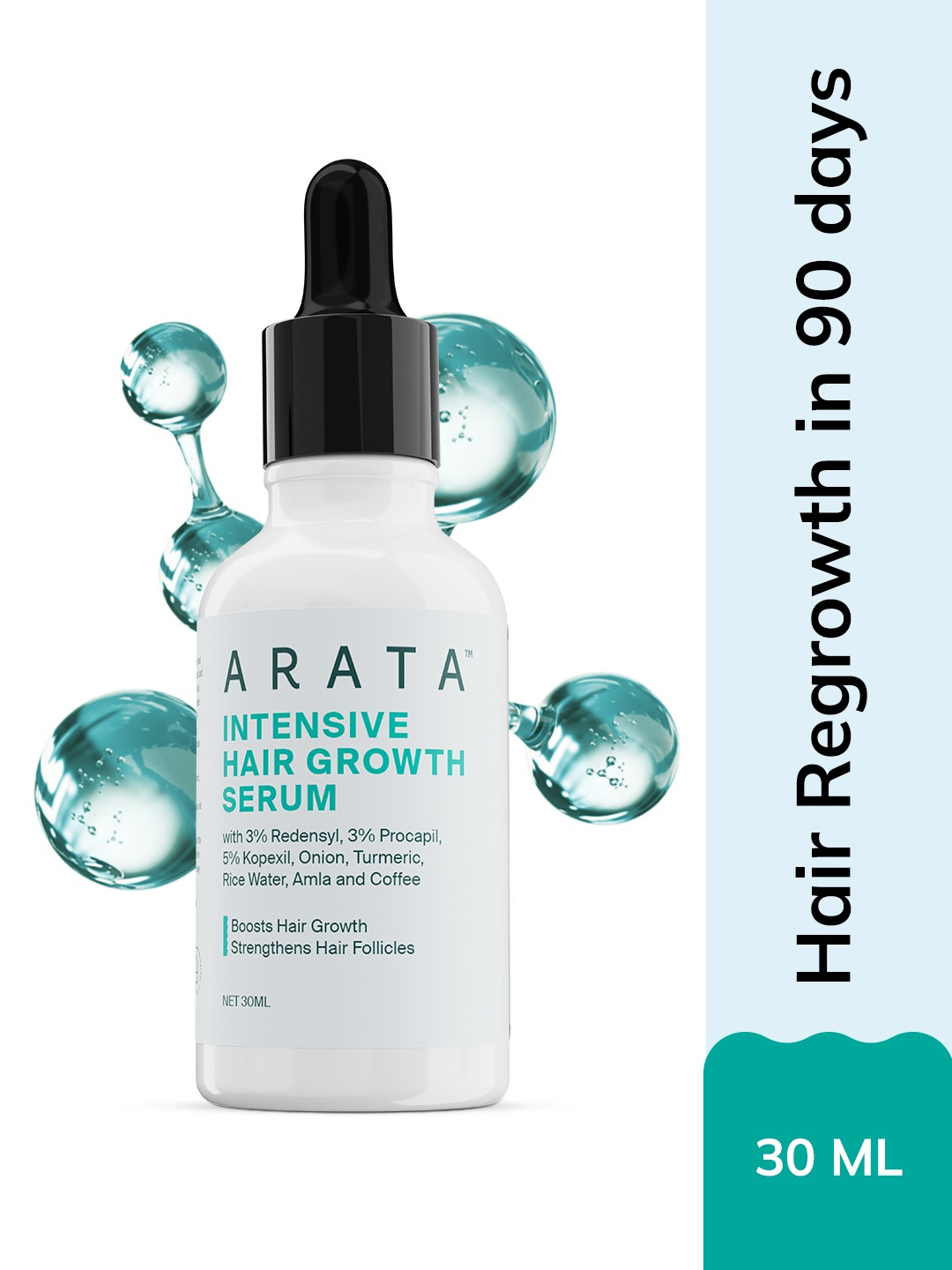 ARATA Hair Growth Serum with 3% Redensy Supports Hair Growth Reduce Hair Thinning - 30ml