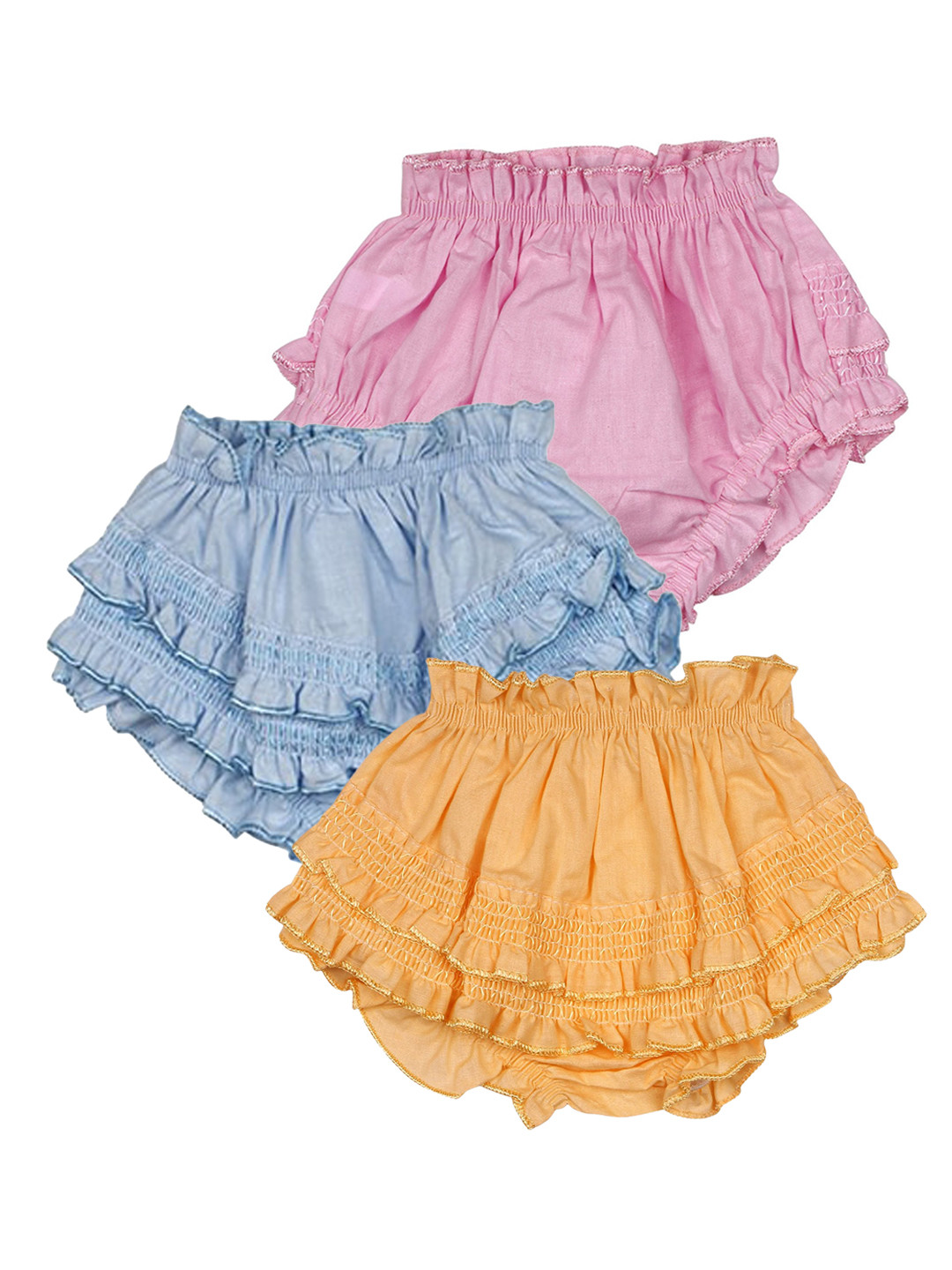 Superminis Infant Pack Of 6 Cotton Frills Boy Shorts Briefs 50015-SMCOBPLC-S