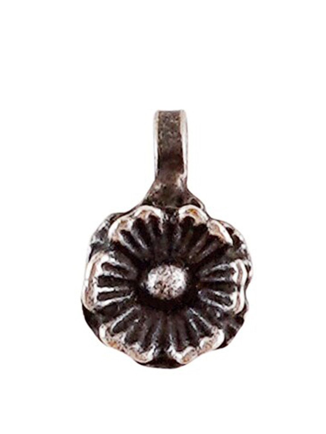 TEEJH Silver-Plated Oxidised Nosepin