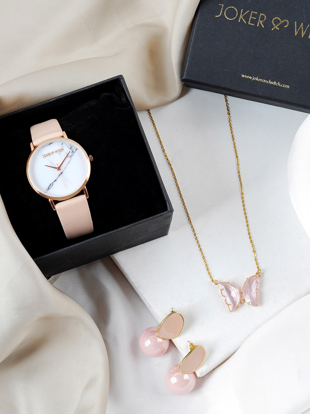 JOKER & WITCH Women Little Miss Sunshine Love Stack Watch Gift Set JWLS535