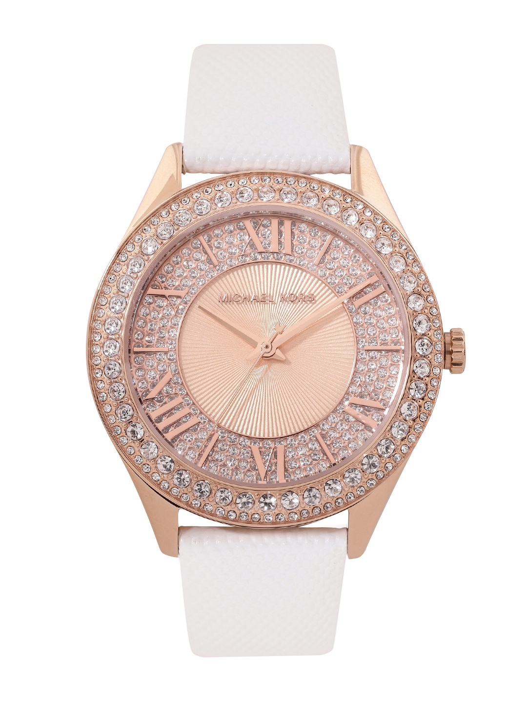 Kors embellished leather watch hotsell
