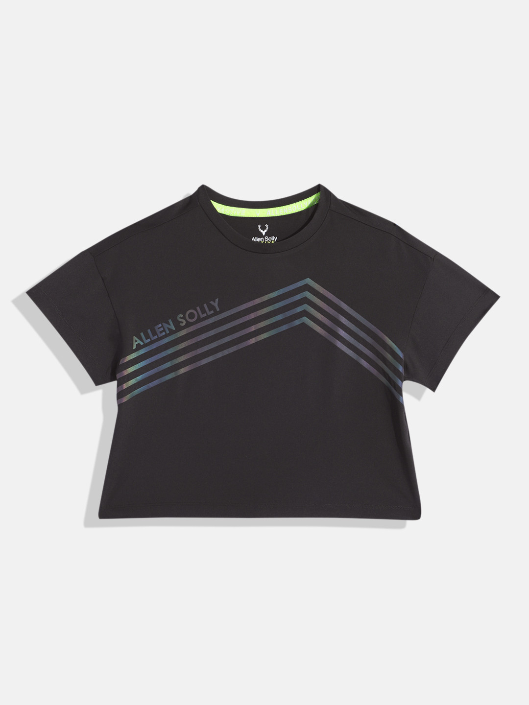 Allen Solly Junior Girls Striped Boxy T-shirt