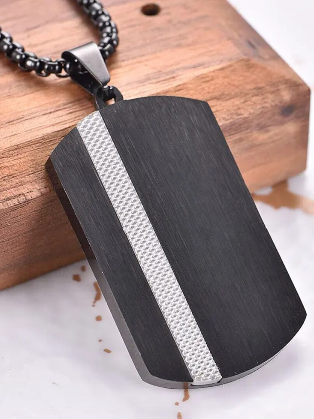 SALTY Merova Black Neck Chain for Men