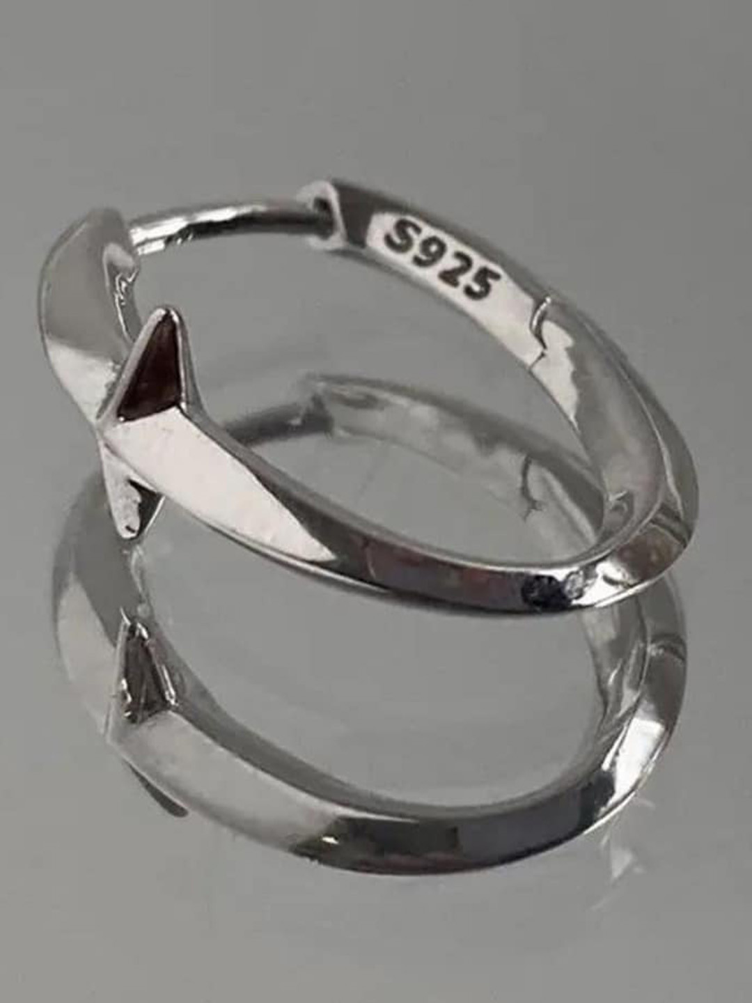 SALTY Silver-Plated Circular Hoop Earrings