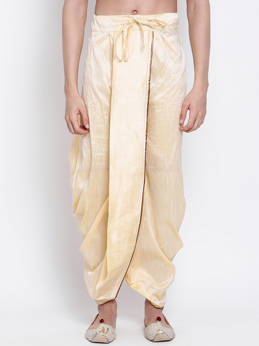Here&Now X Sanwara  Mens Art Silk Dhoti