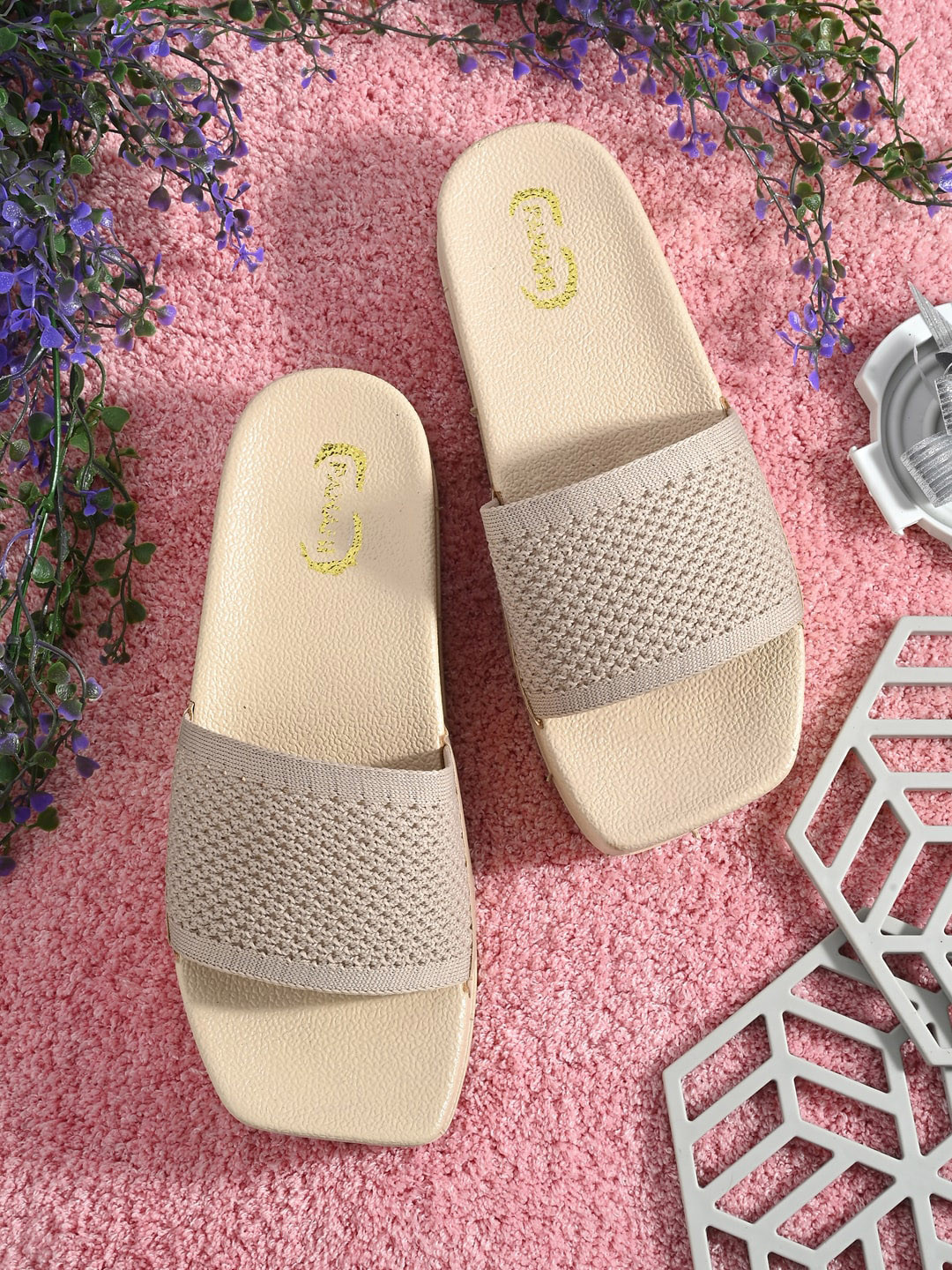 PANAHI Woven Design Flatform Heels