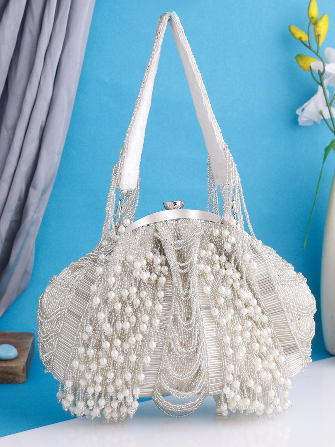 Swisni Embellished Water Resistant Purse Clutch With Wrist Loop