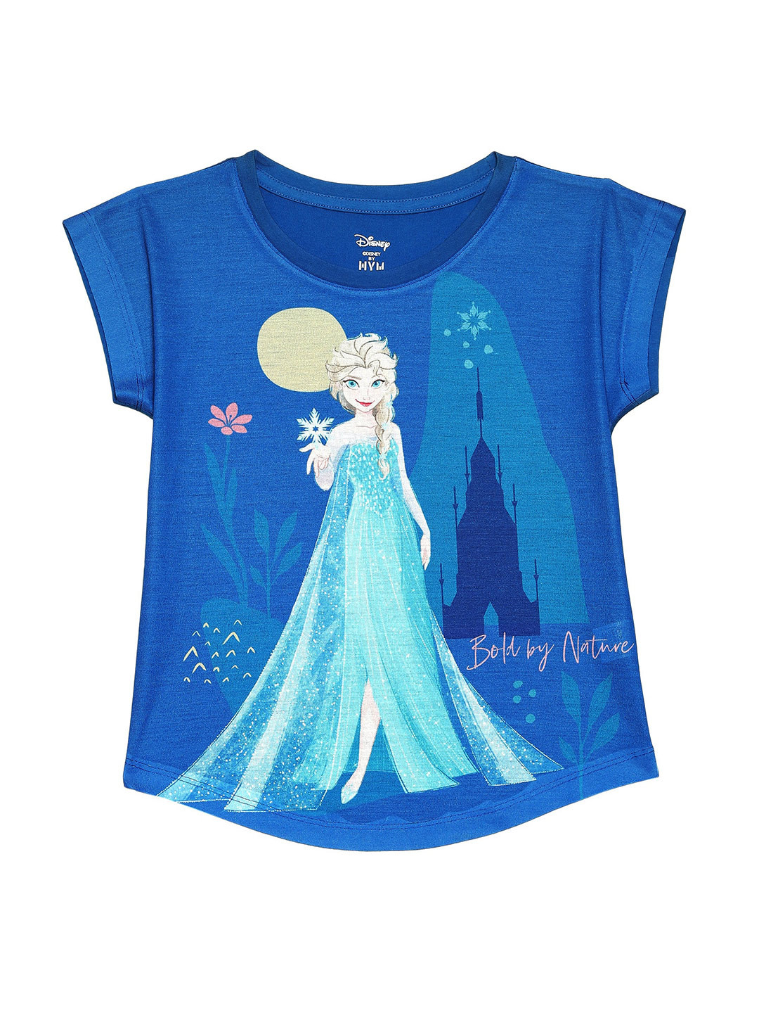 Wear Your Mind Girls Elsa Graphic Printed Cotton Top