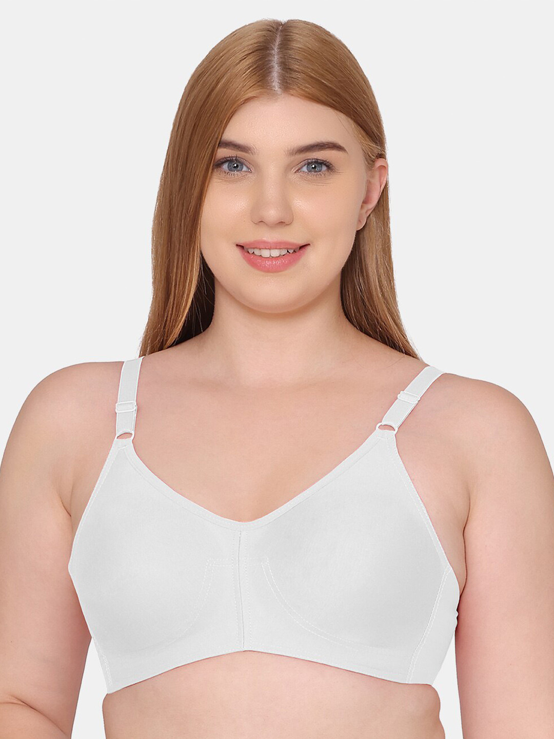 Souminie Full Coverage All Day Comfort Seamless Cups Cotton Bra