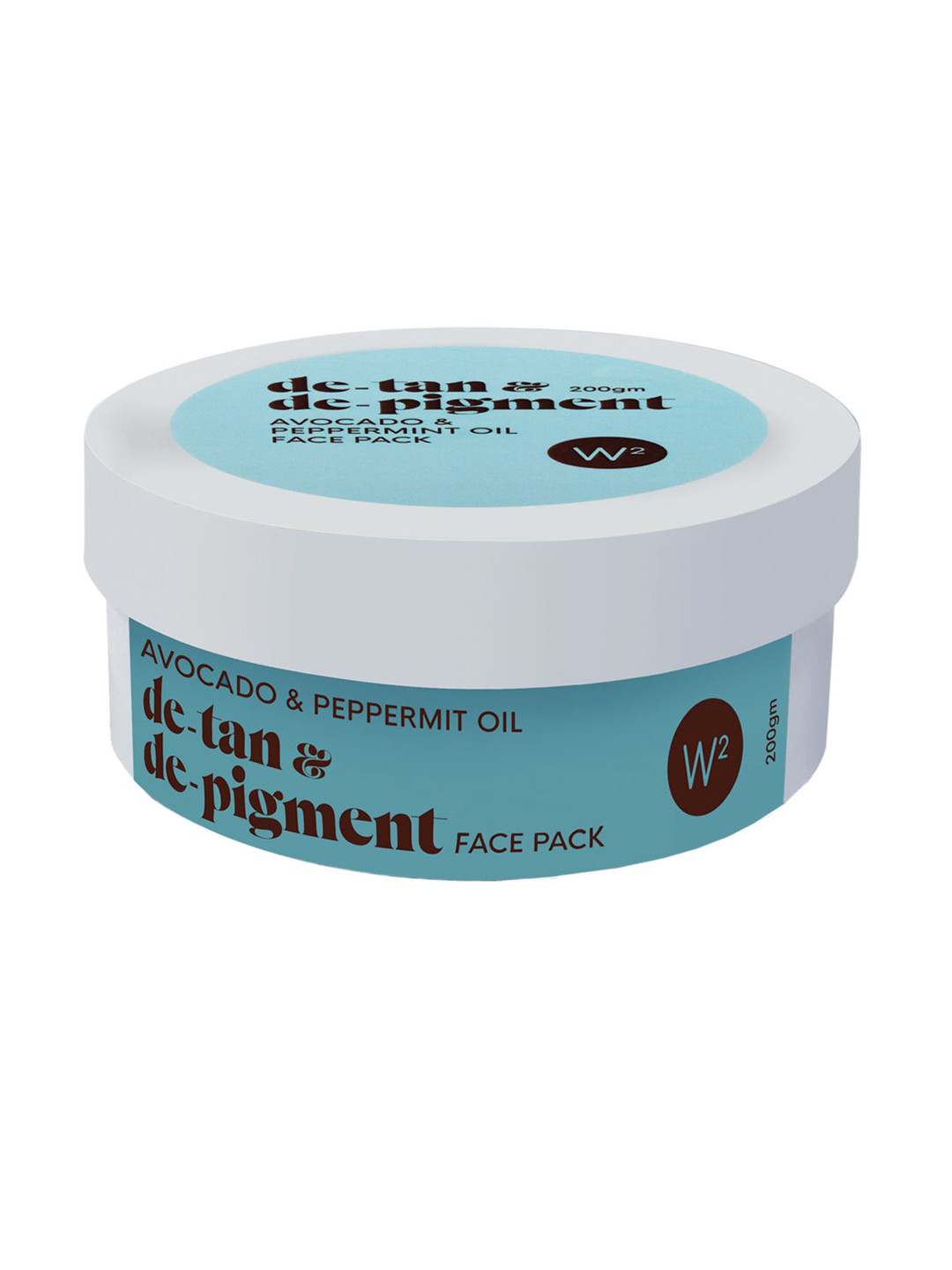 W2 Why Wait De-Tan & De-Pigment Face Pack With Avocado & Peppermint Oil - 200 g
