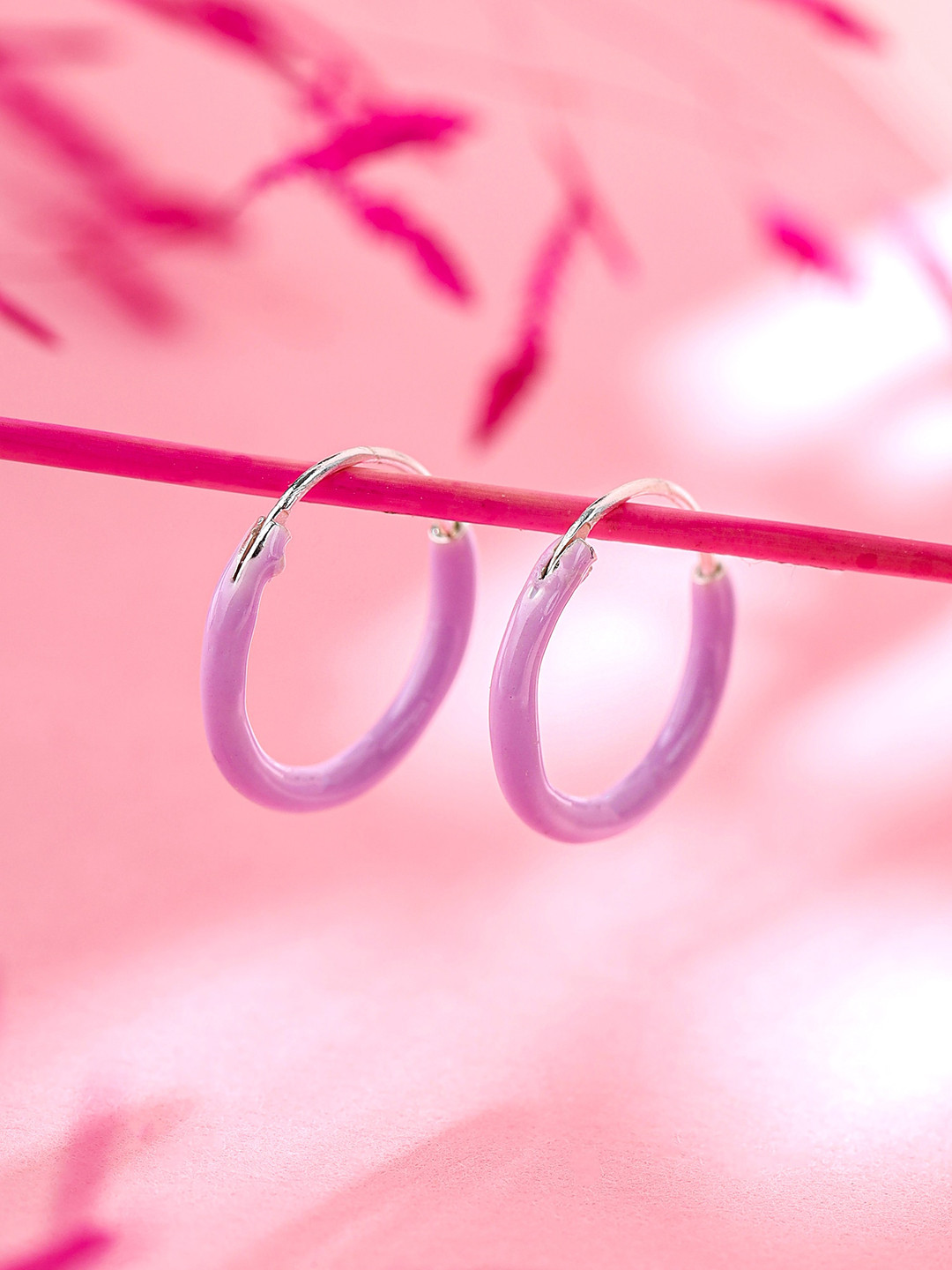 Raajsi by Yellow Chimes Circular Hoop Earrings