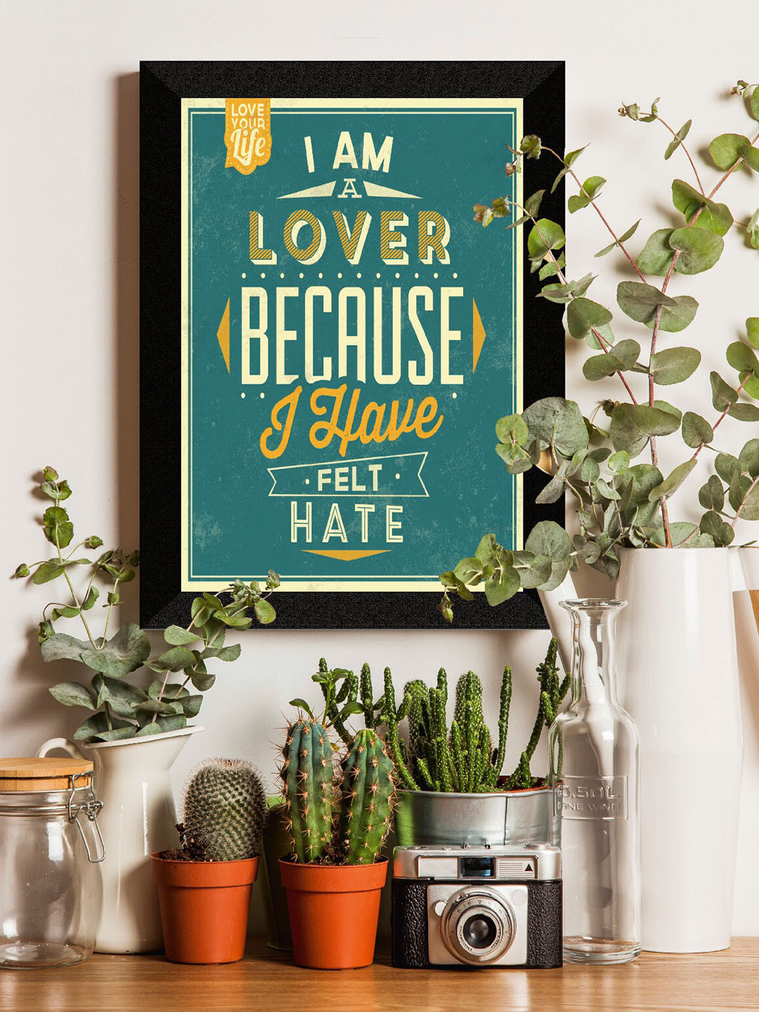 SAF Love Paper Wall Rectangle Paintings Wall Art - 14 x 11 In