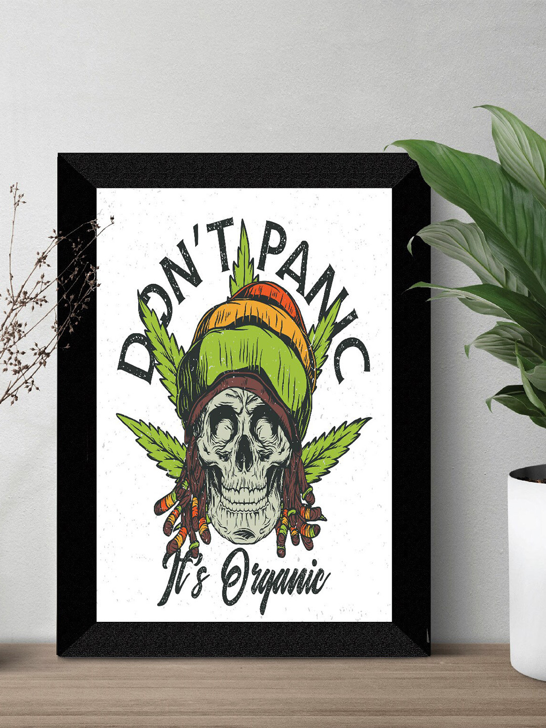 SAF Organic Vibes Wood Wall Rectangle Paintings Wall Art -11 x 14In