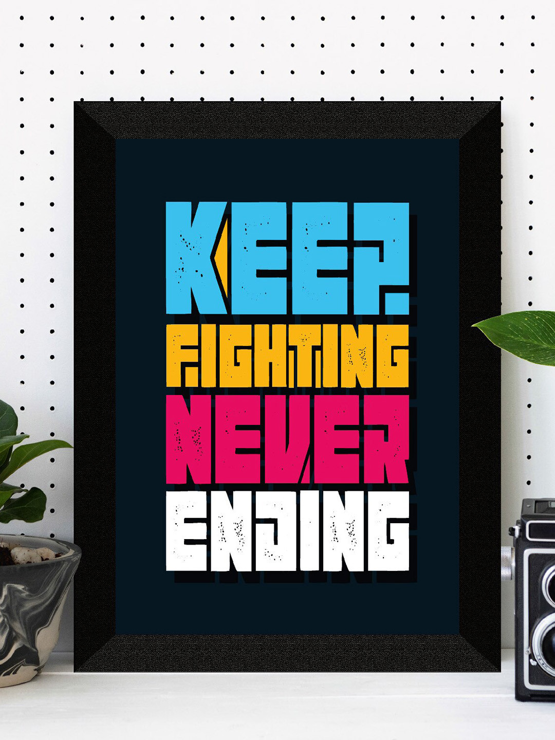 SAF Motivational MDF Wall Triangle Paintings Wall Art - 14 x 11In