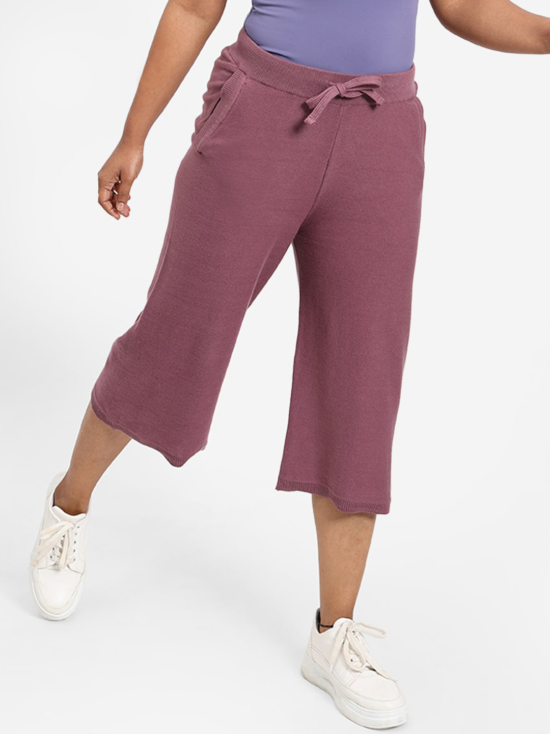 Blissclub Women Plus Size Light Weight Durable Pure Cotton Sports Capris