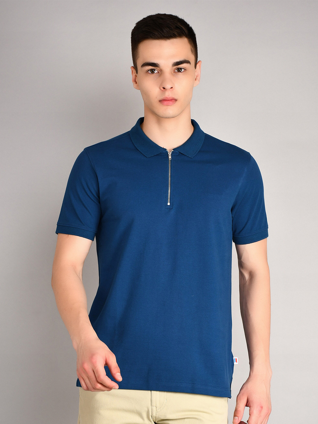 TIM PARIS Polo Collar Pure Cotton T-shirt