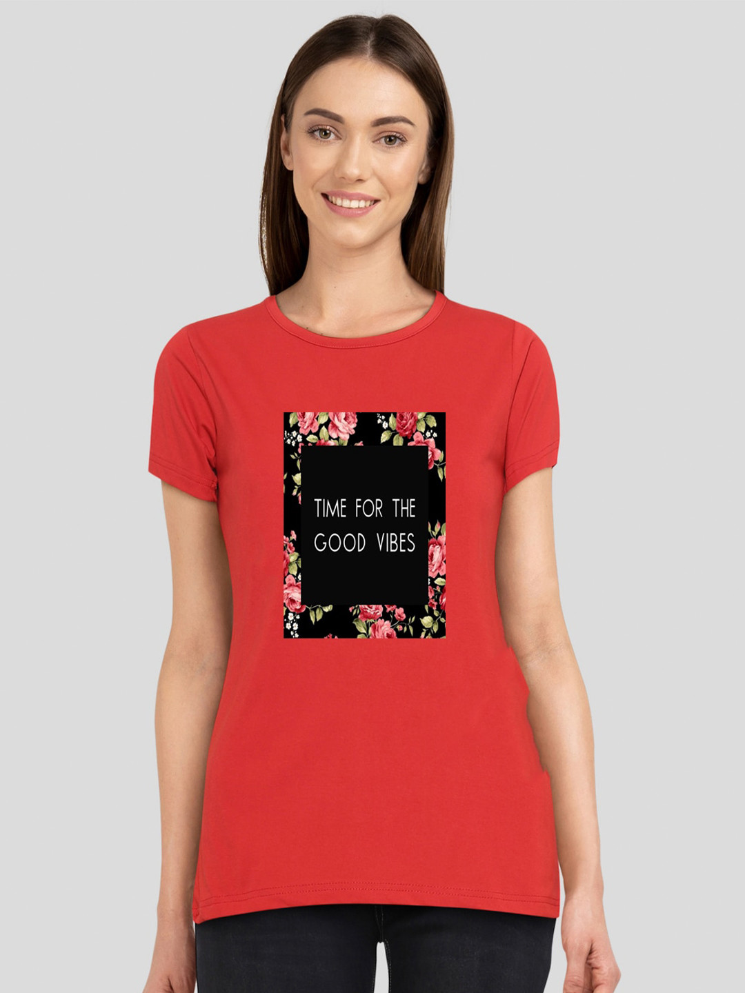 CHOZI Typography Printed Cotton Bio Finish Round Neck T-shirt