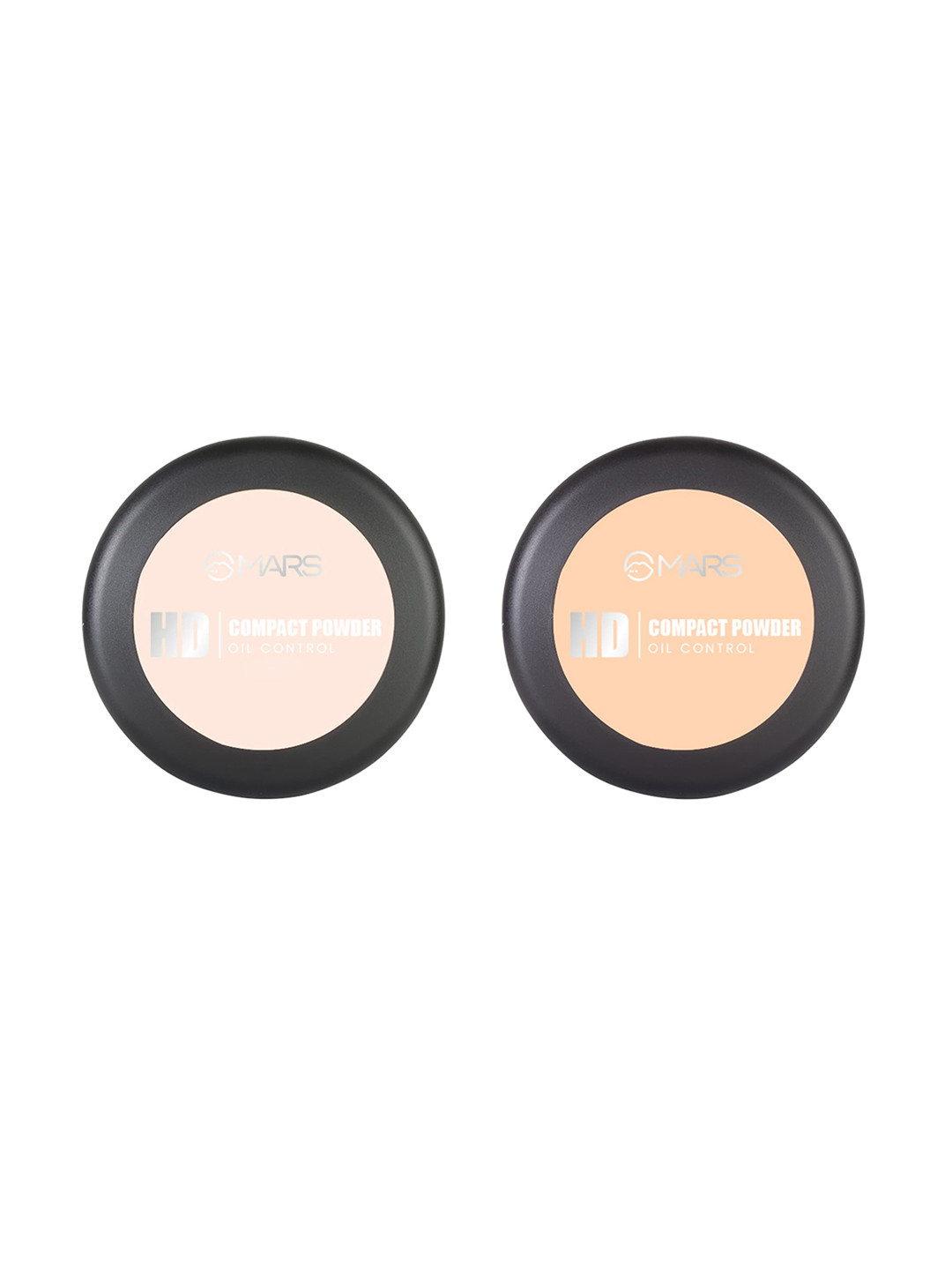 MARS Set Of 2 Ultra Fine Matte HD Oil Control Compact Powdes-8 g-Icing 01-Butter Scotch 03