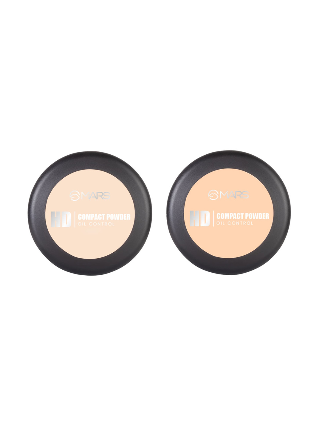 MARS Set Of 2 Ultra Fine Matte HD Oil Control Compact Powders-8g-Vanilla02-Butter Scotch03